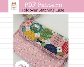 Foldover Stitching Case Sewing Pattern – Cross Stitch Organizer (PDF Pattern)