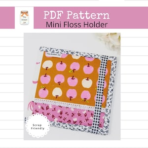Sewing Pattern-Mini Floss Holder PDF Pattern, Stitching Organizer Pattern, instant download (not a finished item)