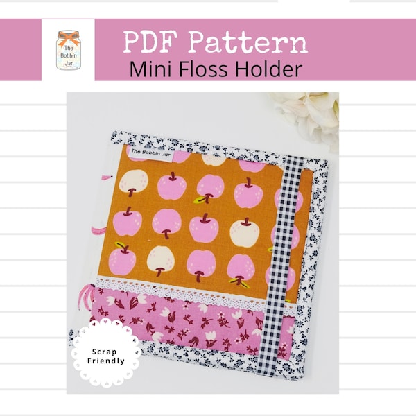 Schnittmuster-Mini Stickgarn Halter PDF Pattern, Nähen Organizer Pattern, sofortiger Download (kein fertiges Produkt)