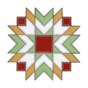 ロリ ホルト ギンガム スター ニードル マインダー - 2.75&quot; x 2.75&quot; -ニードル ホルダー - キルティング、クロスステッチ、ニードルポイント用 - マグネット式ニードル マインダー