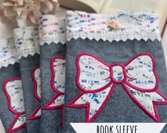 7.5" x 9.5" SPECIAL EDITION Library Bow Book Sleeve