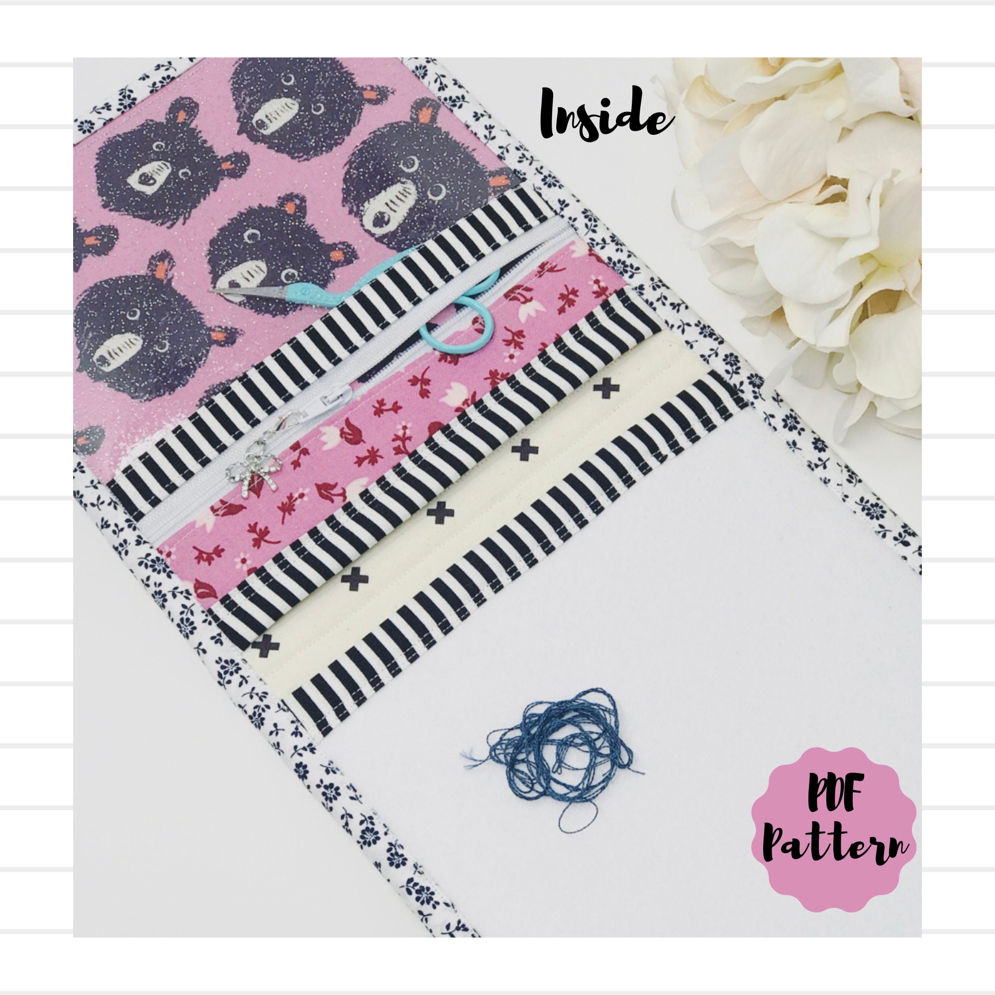 Mini Floss Holder PDF Pattern Sewing Pattern Stitching Etsy