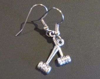 Judge's Gavel Earrings Silver Finish Law Justice Judge Attorney Lawyer Hammer Mallet Maul ES521