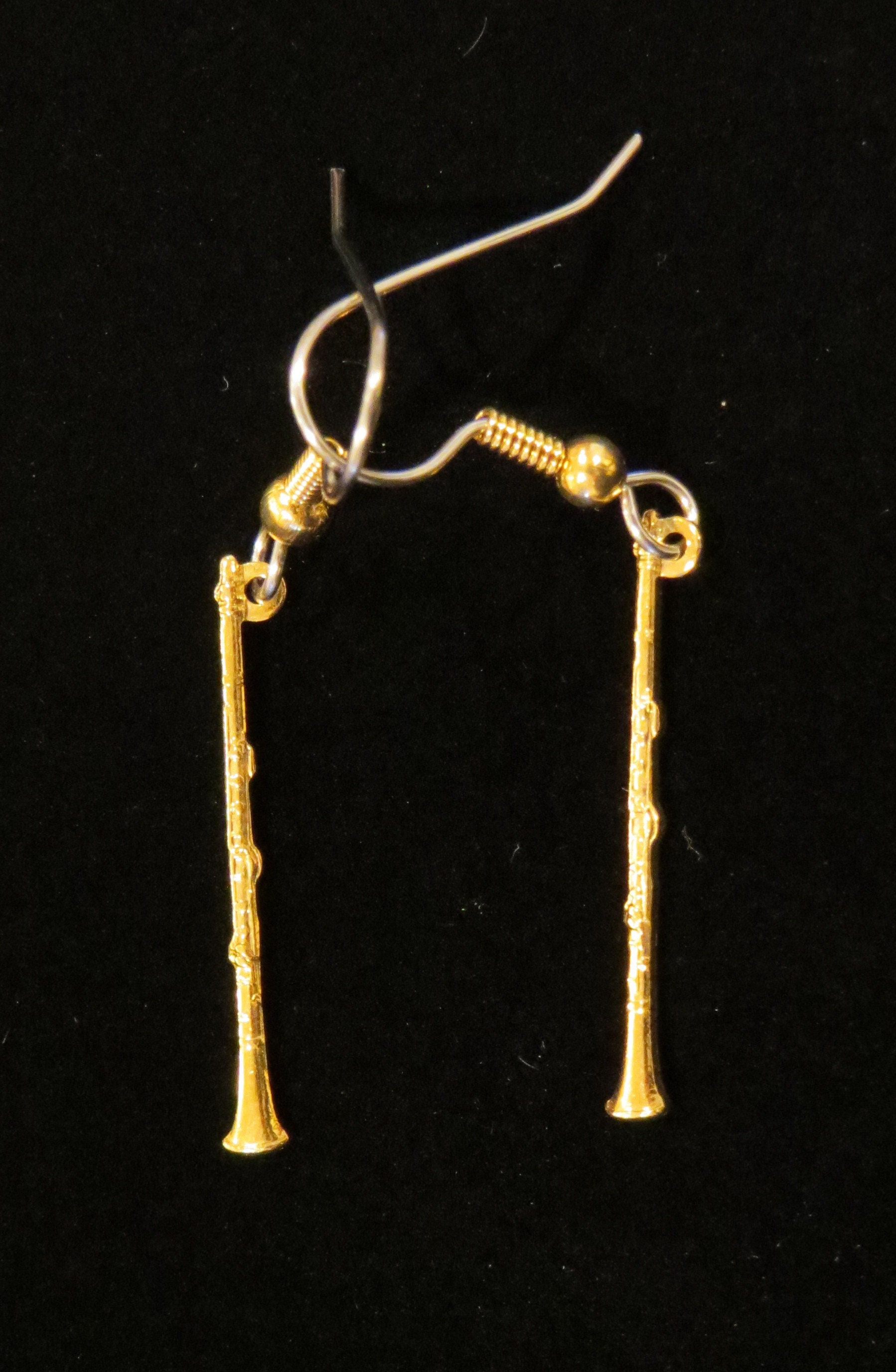 Earrings 24 Karat Gold Plate or Silver Plate Music Etsy