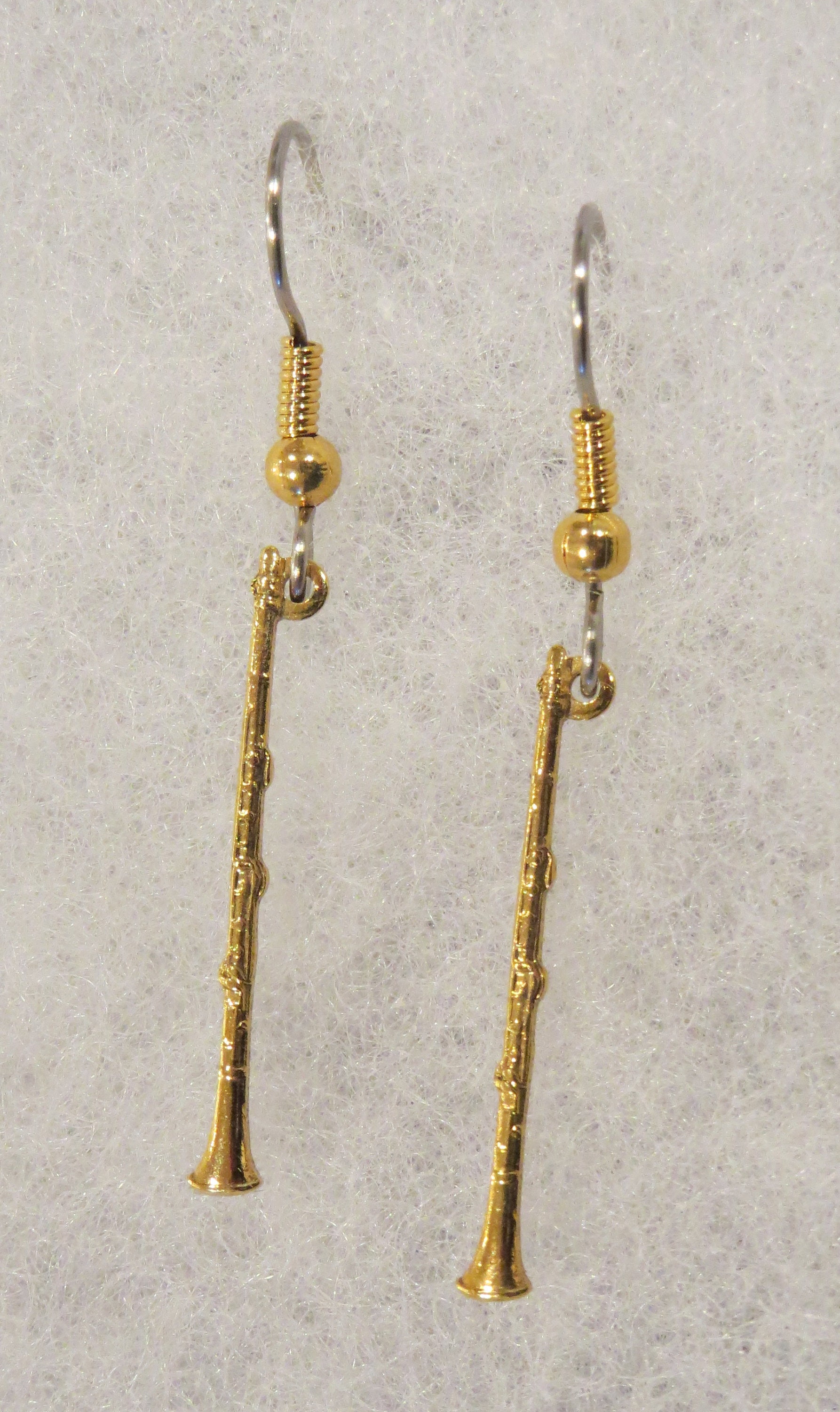 Earrings 24 Karat Gold Plate or Silver Plate Music Etsy