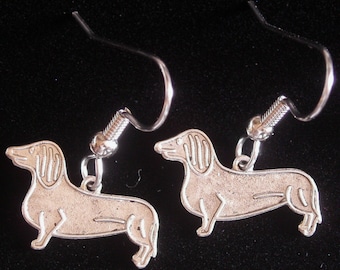WEVENI Orecchini Pendenti A Forma Di Bassotto – Gioielli Animalari In Lega Oro Argento, Regalo Per Amanti Dei Cani - 2