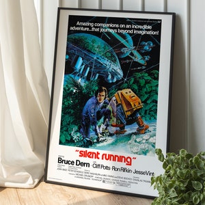 Poster silent running 1972 vintage poster, film poster, poster collection, rare print, reproduction, classic movie, old film, Sci fi image 4