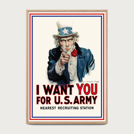I Want You」ポスター 1917年 – アンクル・サム ポスター – ジェームズ