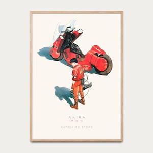 Cartel de Akira (アキラ) (1988) - Katsuhiro Ōtomo, cartel de manga, cartel de película, cartel ilustrado, idea de regalo, cartel de anime de ciencia ficción
