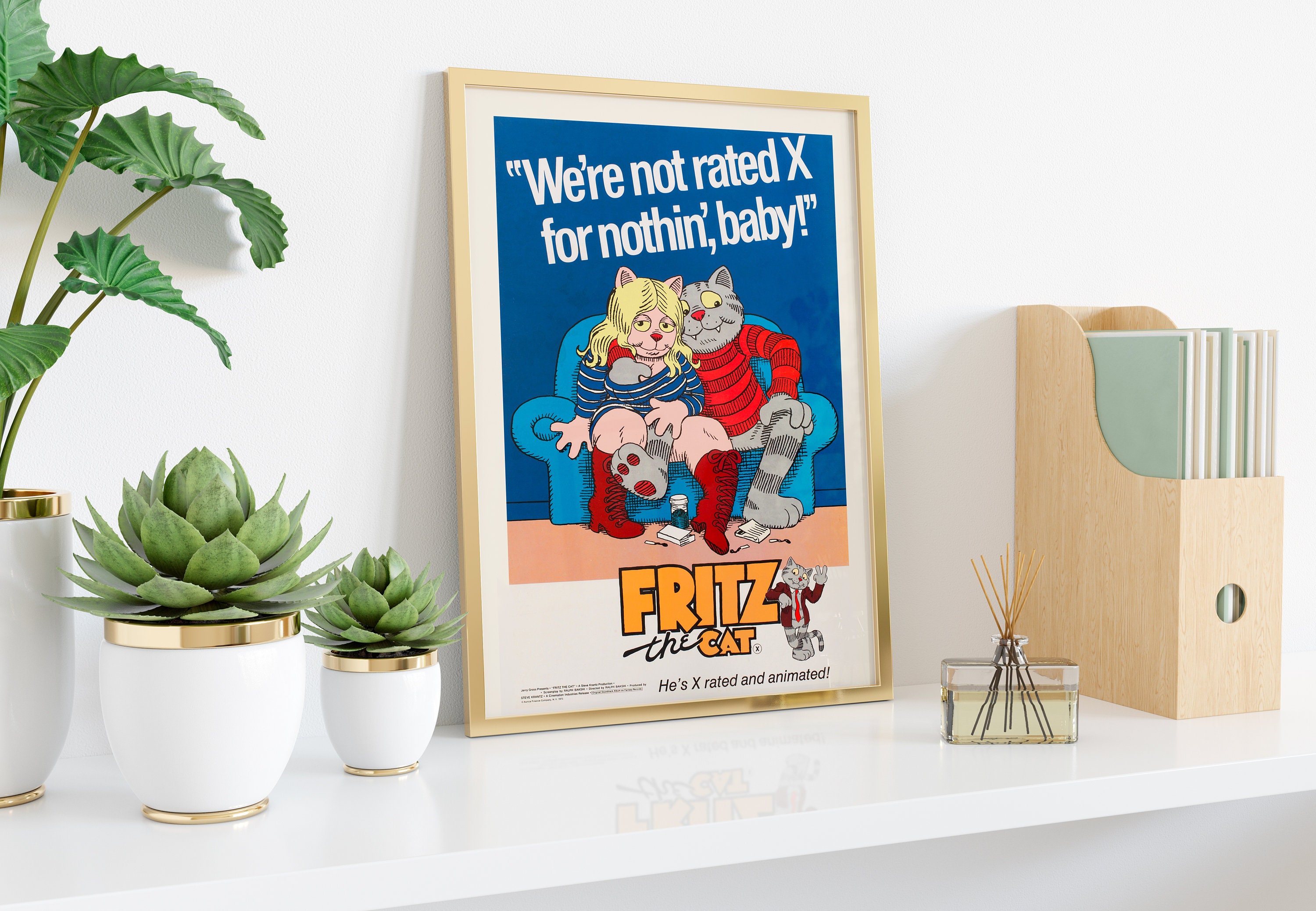 Poster Fritz the Cat (1972) - Vintage Poster, Film Poster