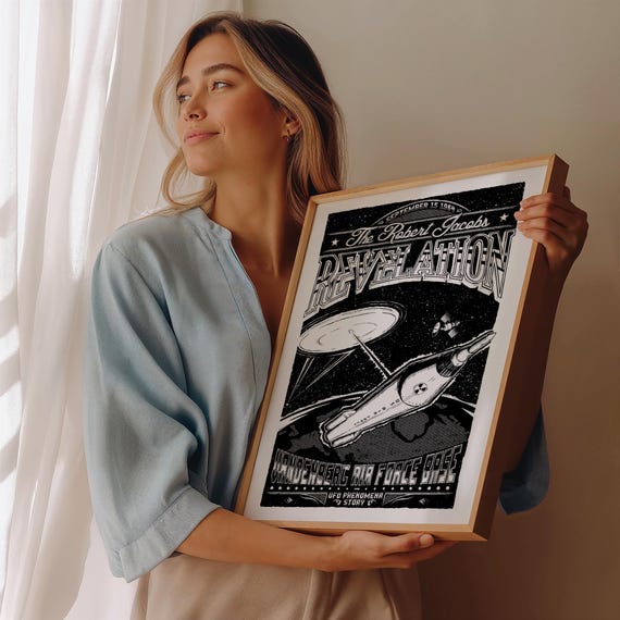 UFO Poster Vandenberg 1964, Dr. Jacobs, Missile Deactivation, Cold