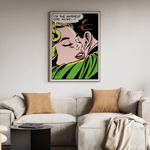 Colorful Pop Art Comic Print – Modern Graphic Wall Decor – Bold Statement Artwork for Living Room, Studio & Creative Space image 2