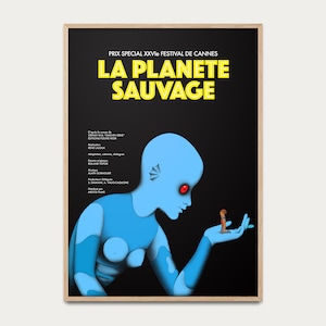 Poster The Wild Planet - animiertes Kinoplakat, Retro-Kinoplakat, Filmplakat, illustriertes Plakat, Geschenkidee, Zeichnung