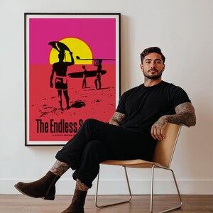 Vintage Surf Poster – Cult 60s Film Print – Retro Beach Illustration – Pop Art Wall Decor – Ocean Lifestyle Artwork image 10