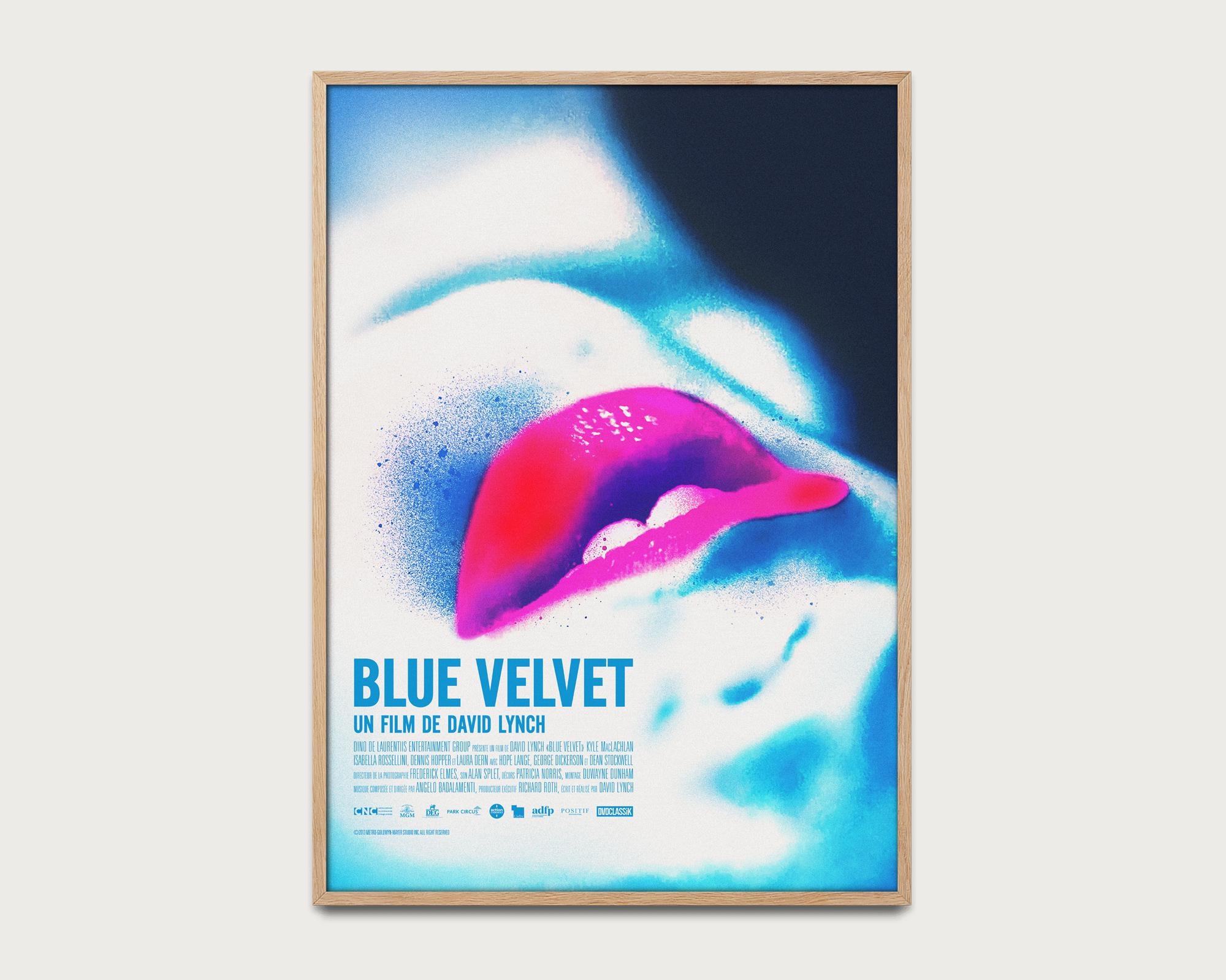 Blue Velvet Poster, Poster David Lynch, French Movie Art Print