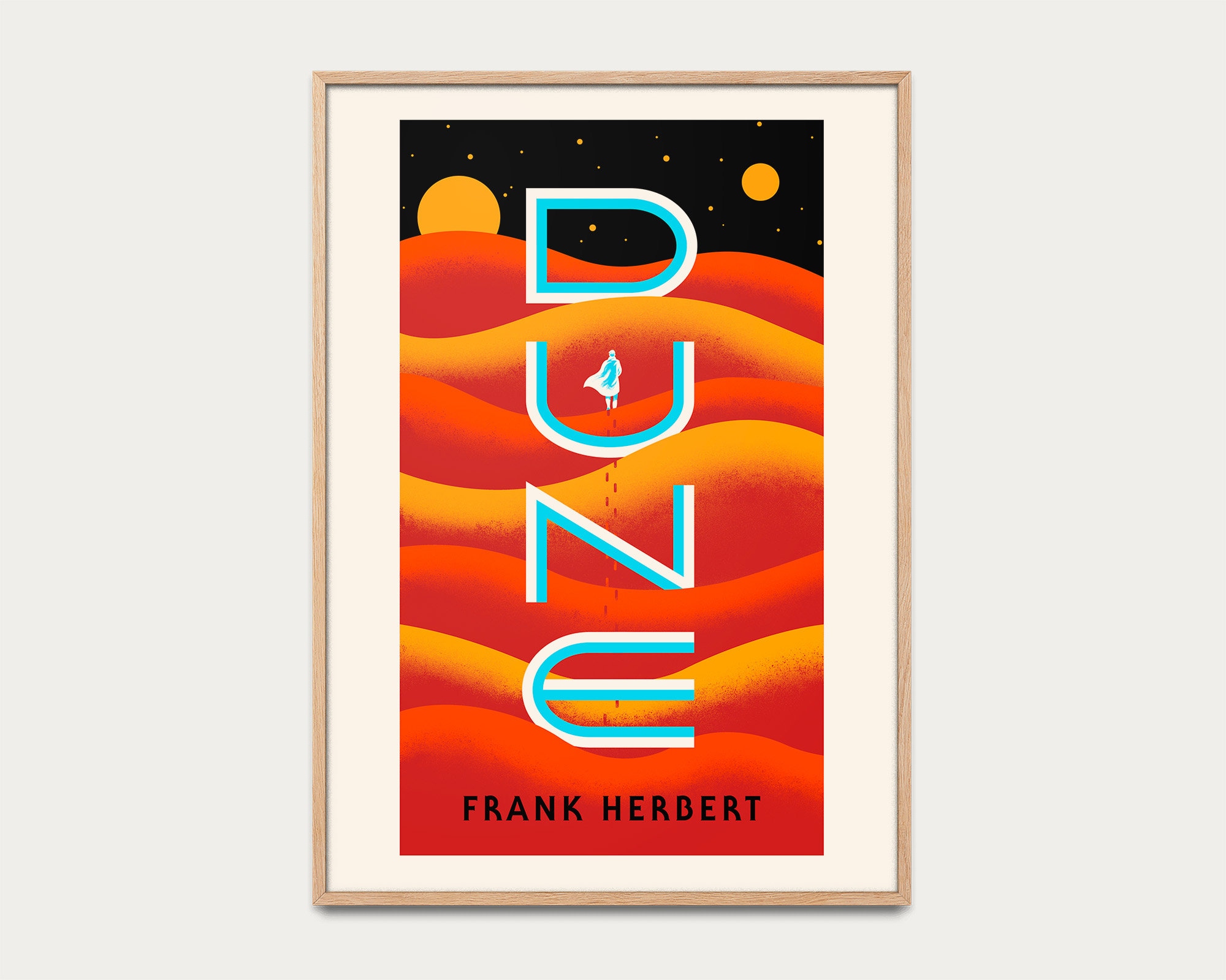 Dune Poster – Science Fiction Wall Art – Classic Book Cover