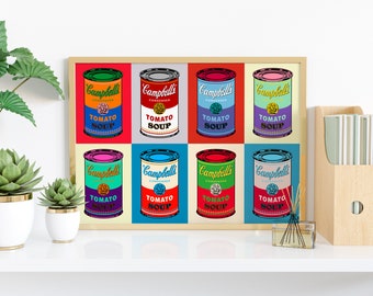 Poster Pop Art Campbell's Tomato Soup - Vintage Poster, Poster Pop