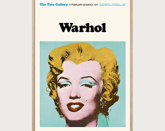 Marilyn Monroe Pop Art Poster – Iconic Hollywood Wall Art – Modern Interior Trend Decor for Living Room & Bedroom