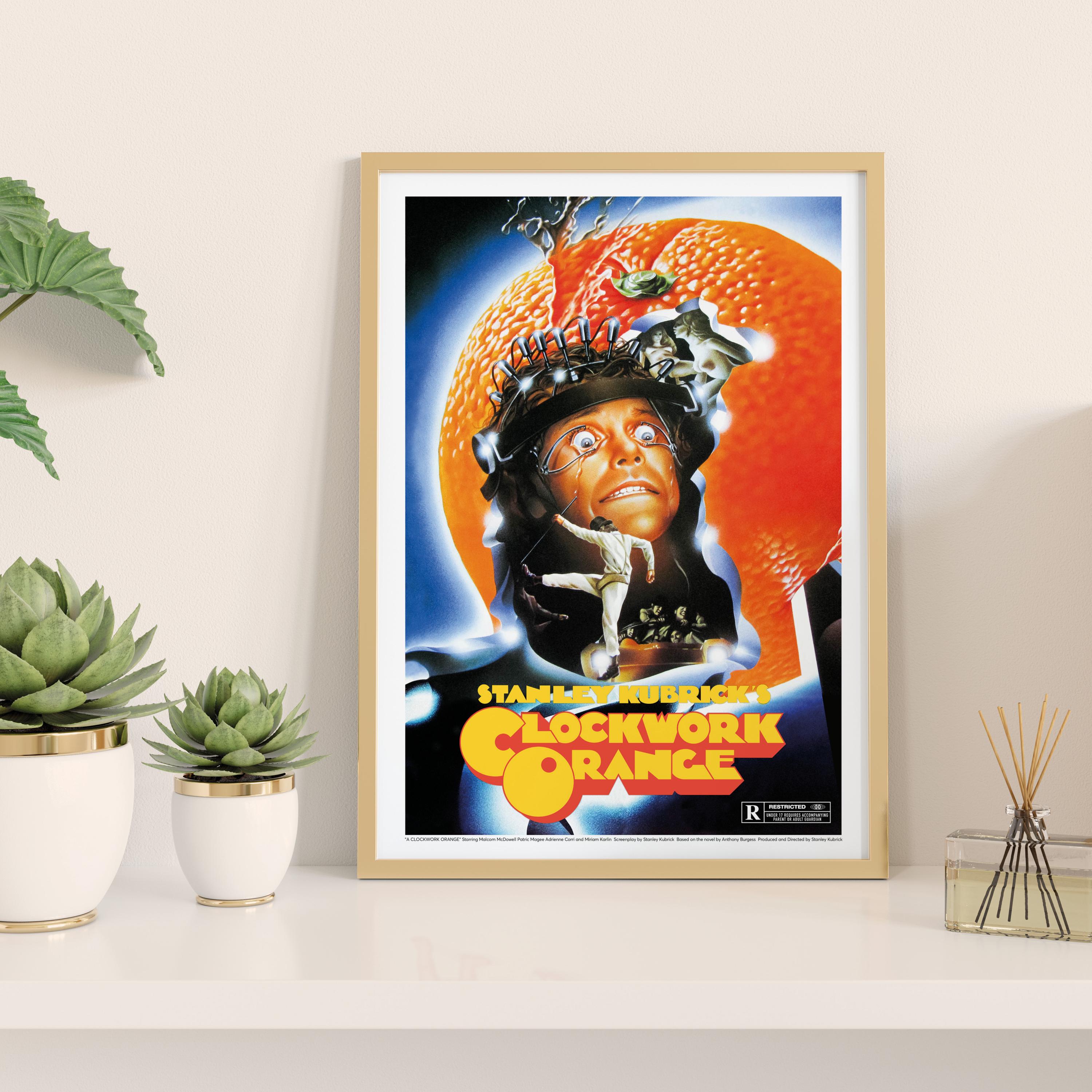 Clockwork Orange Poster – Kubrick 1971 Film – Alex Delarge Malcolm