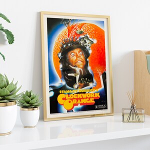 Clockwork Orange Poster – Kubrick 1971 Film – Alex DeLarge Malcolm McDowell – Modern Movie Wall Art Design image 3