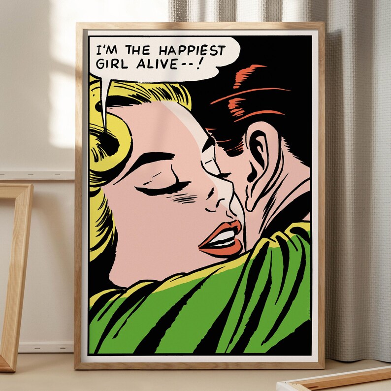 Colorful Pop Art Comic Print – Modern Graphic Wall Decor – Bold Statement Artwork for Living Room, Studio & Creative Space image 8