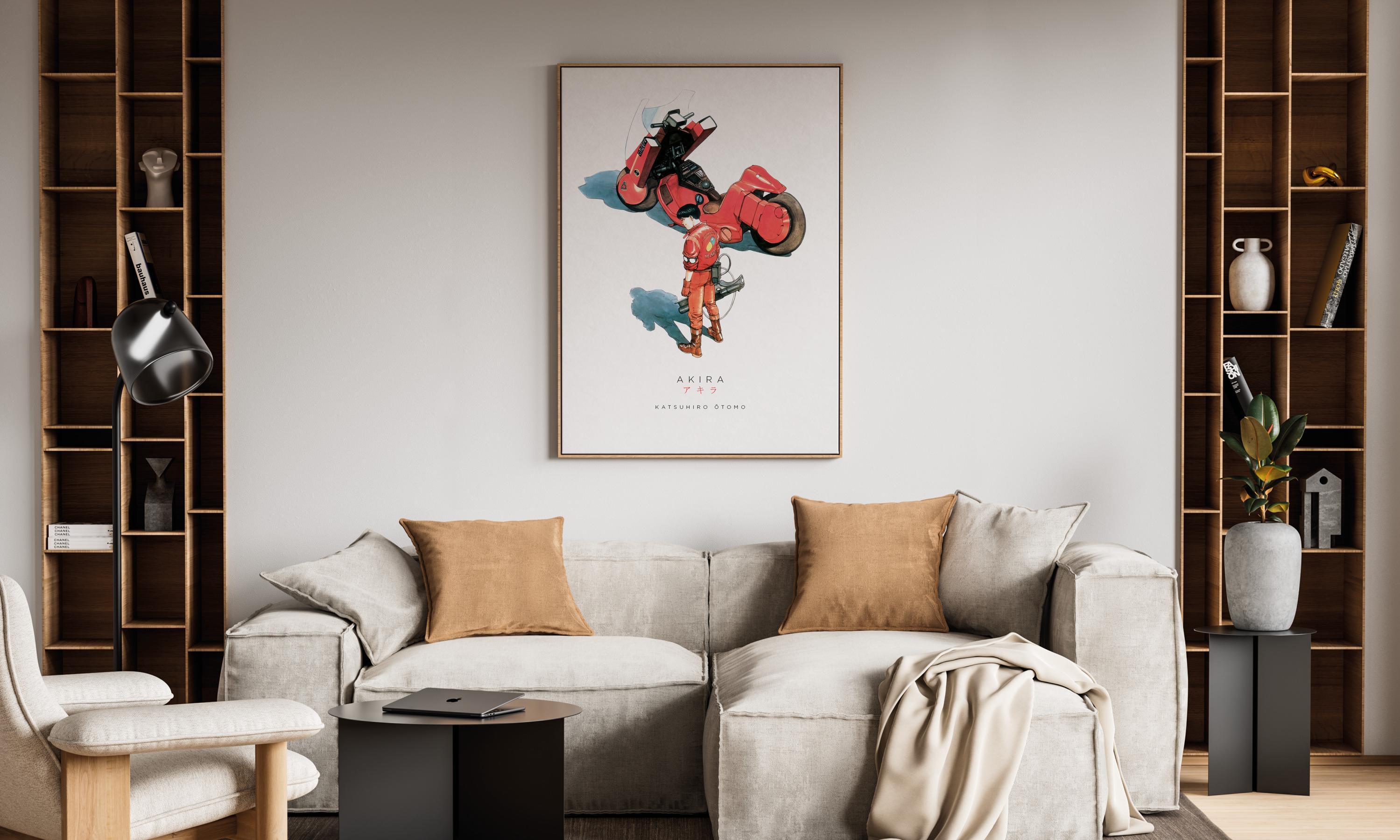 1988年のAKIRAポスター – レトロ漫画ポスター – カルト的な日本の