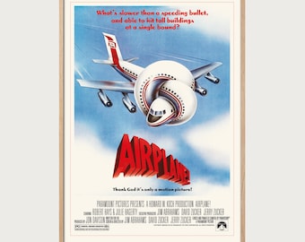 Vintage Movie Poster “Airplane!” (1980) – Cult Comedy Film – Retro Cinema Wall Art