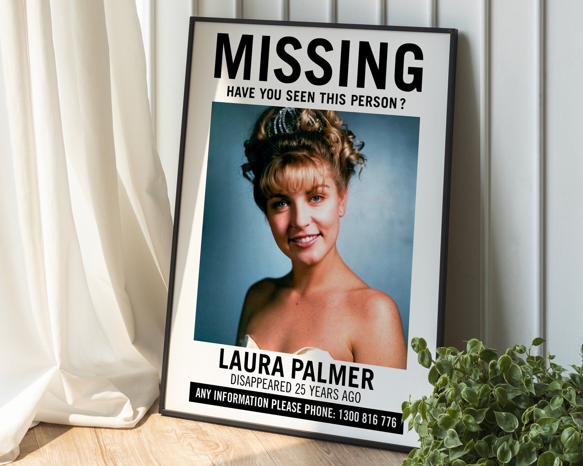 Poster Laura Palmer, Twin Peaks, David Lynch Print, Vintage Style