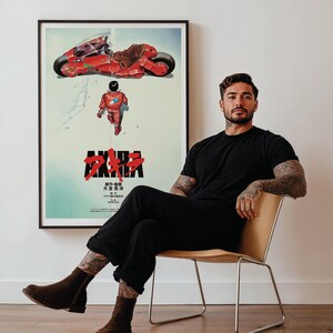 Akira Poster 1988 – Japanischer Anime Filmklassiker – Cyberpunk Illustration futuristisch – Grafische Wandkunst – Moderne Deko Bild 11