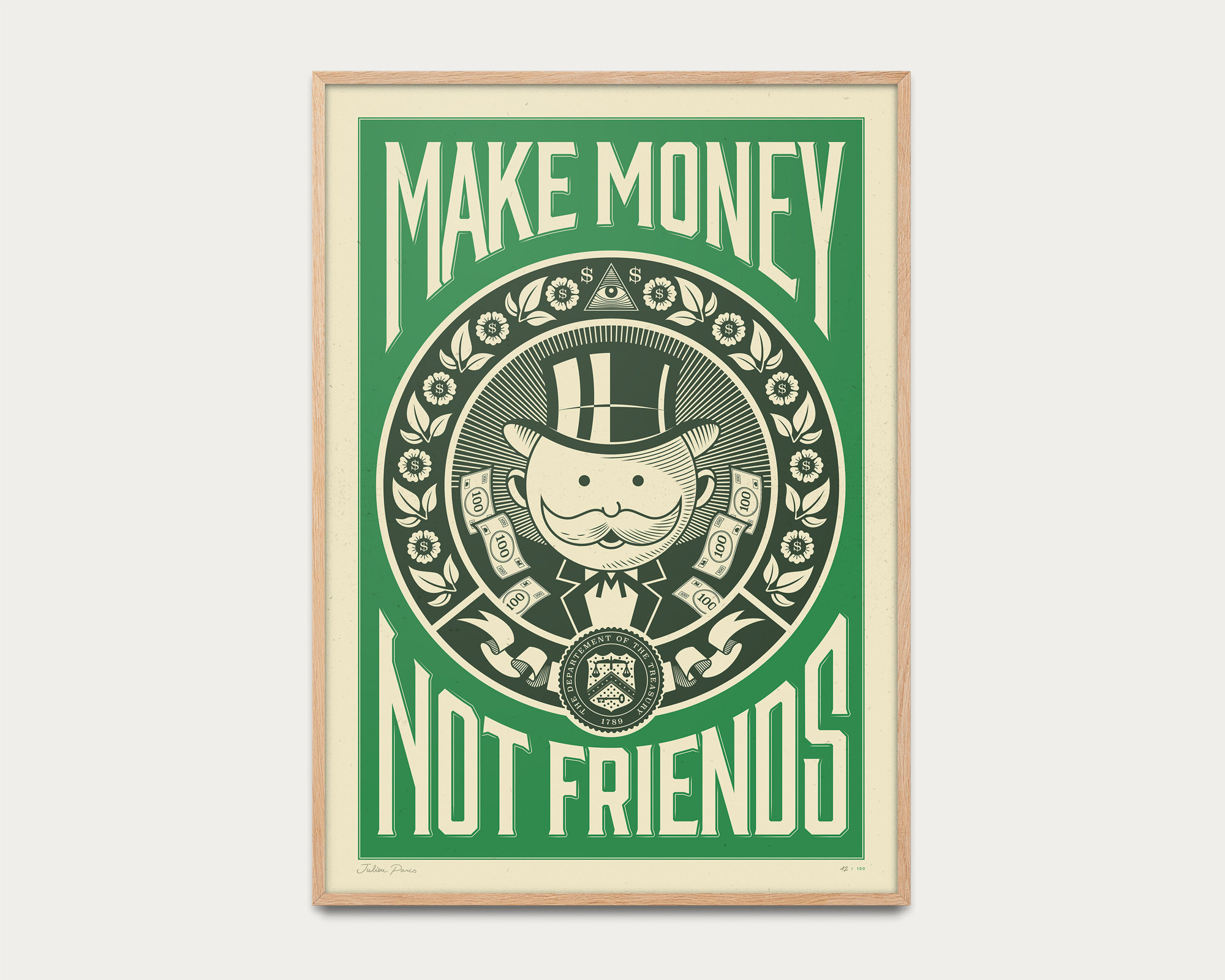 Affiche – FRIENDS WITH MONEY – 40x55cm – intemporel