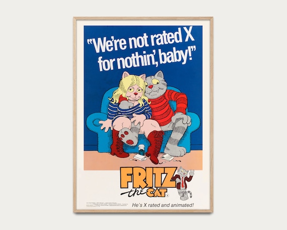 Poster Fritz the Cat (1972) - Vintage Poster, Film Poster