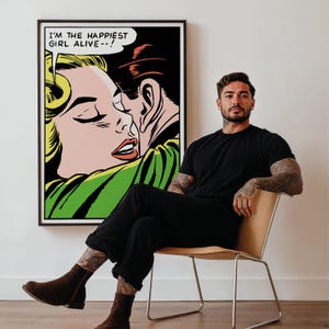 Colorful Pop Art Comic Print – Modern Graphic Wall Decor – Bold Statement Artwork for Living Room, Studio & Creative Space image 11