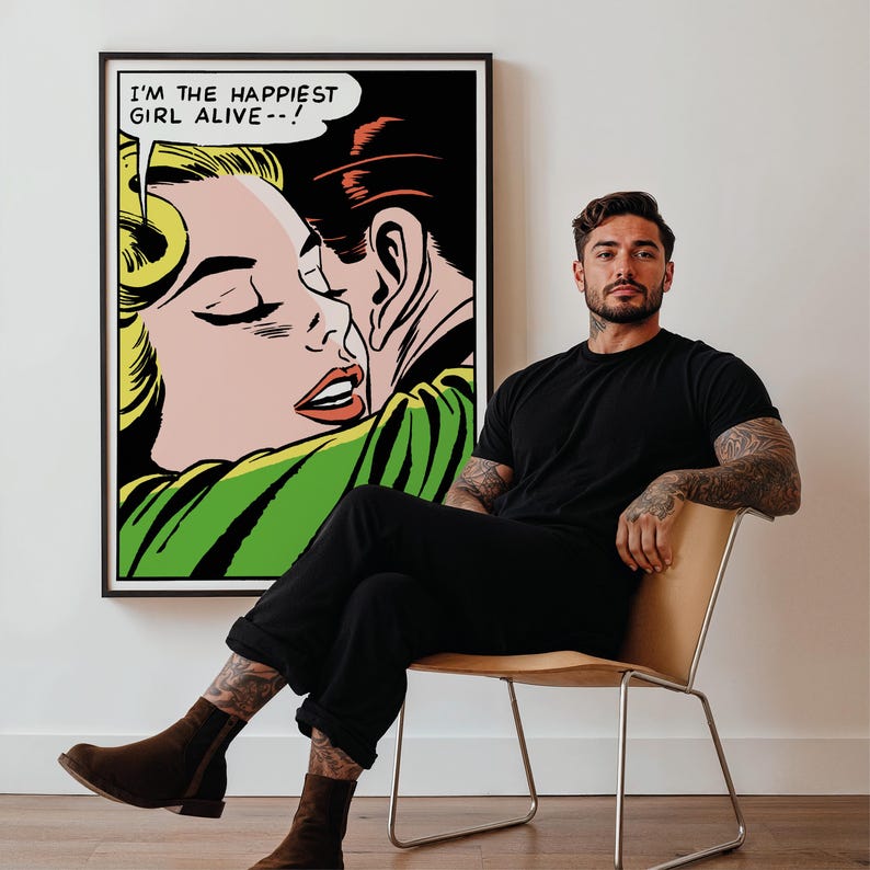 Colorful Pop Art Comic Print – Modern Graphic Wall Decor – Bold Statement Artwork for Living Room, Studio & Creative Space image 11
