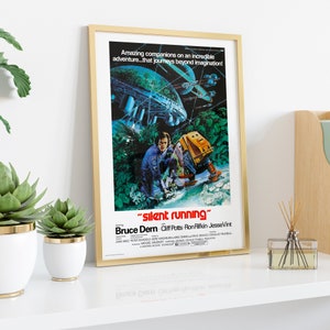 Poster silent running 1972 vintage poster, film poster, poster collection, rare print, reproduction, classic movie, old film, Sci fi image 5