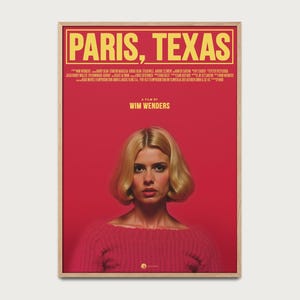 Affiche du film Paris, Texas de Wim Wenders – affiche de film iconique, affiche classique