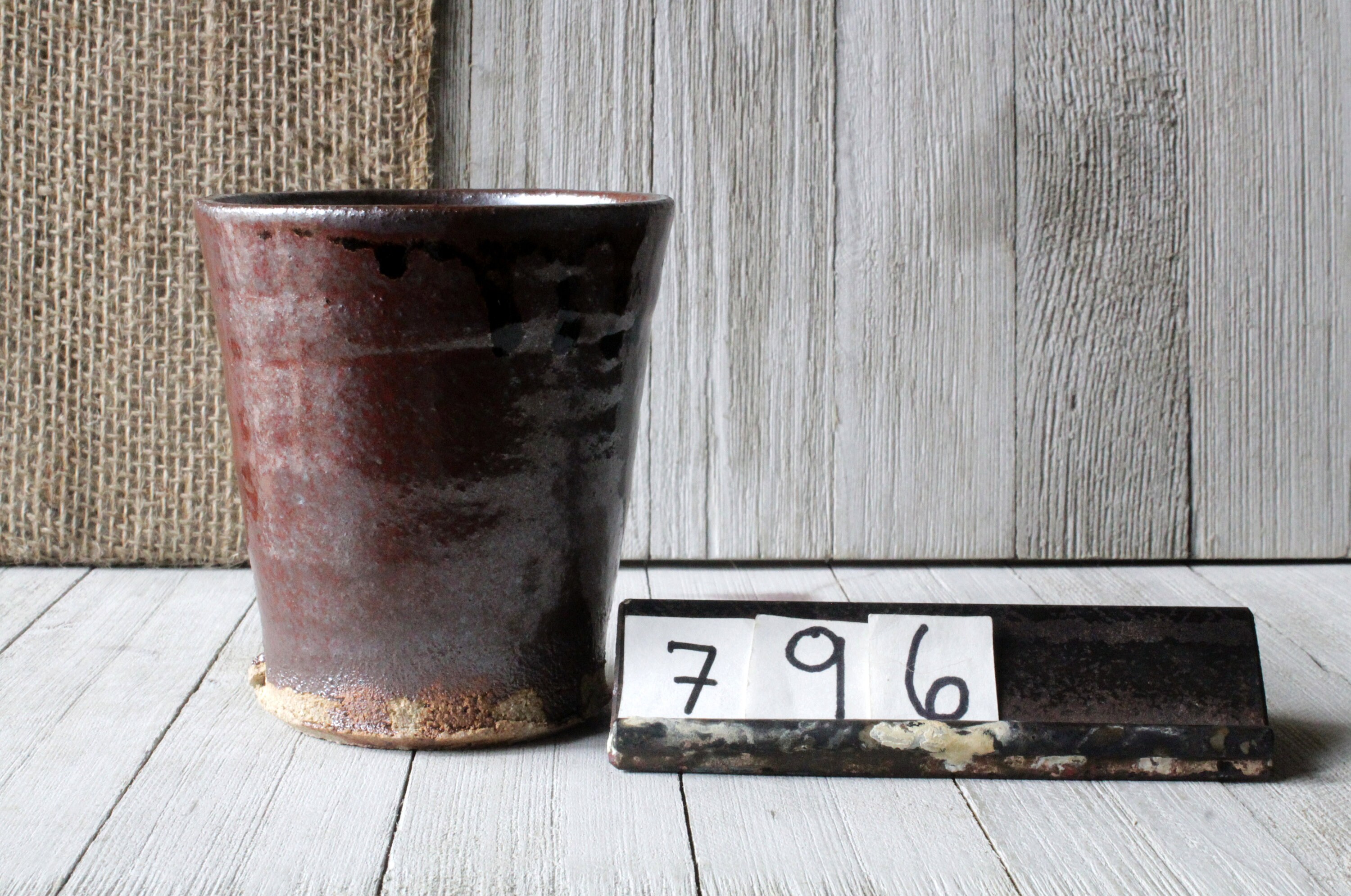 Groggy Steinzeug Eisen rot braun einfache rustikale Keramik | Etsy