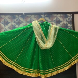 Bollywood dance costume kathak costume Indian wedding Indian dance skirt lehenga image 2