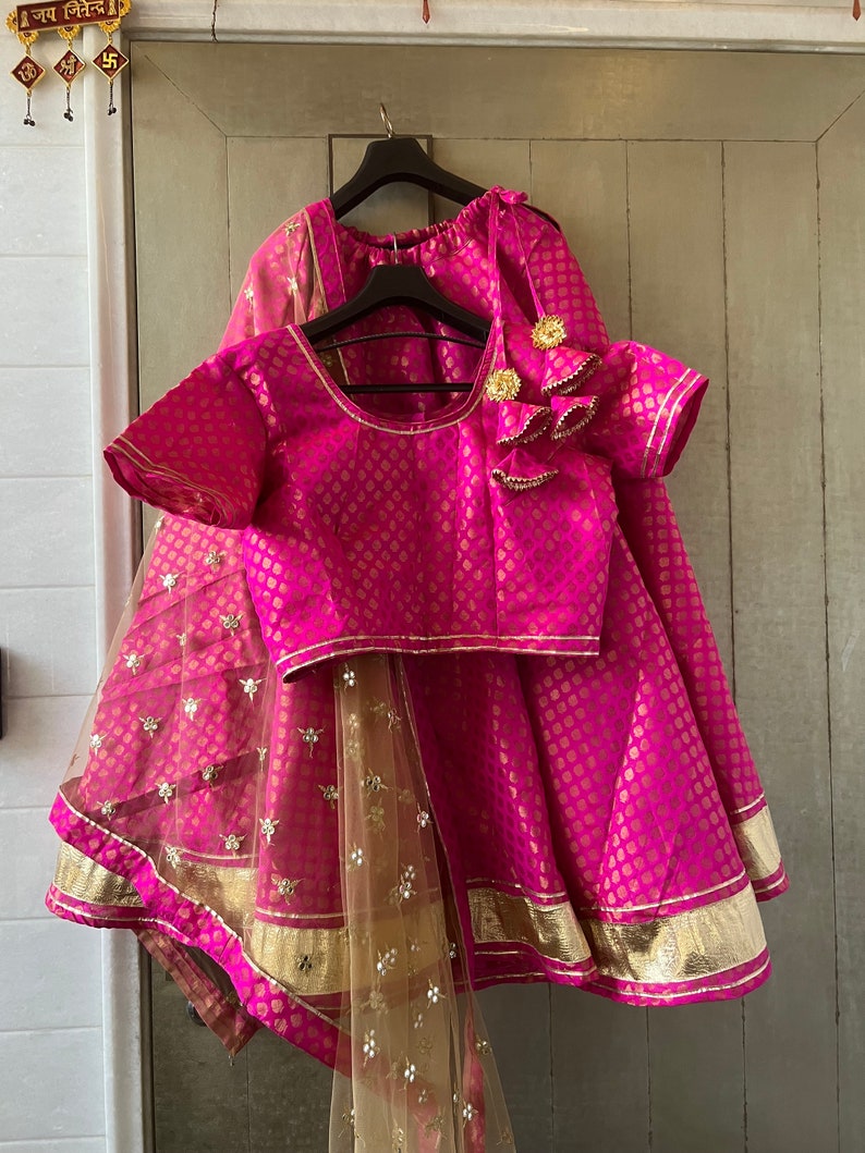 Indian classical dance costume/ kathak costume/ Bollywood kathak lehenga/ Indian dancewear/Full flare lehenga,top, dupatta set/custom made image 1