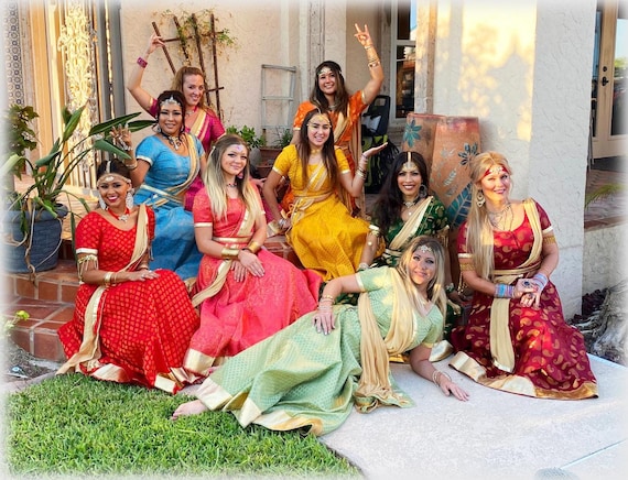 Traje de baile de Bollywood vestido kathak falda de dama de - Etsy México