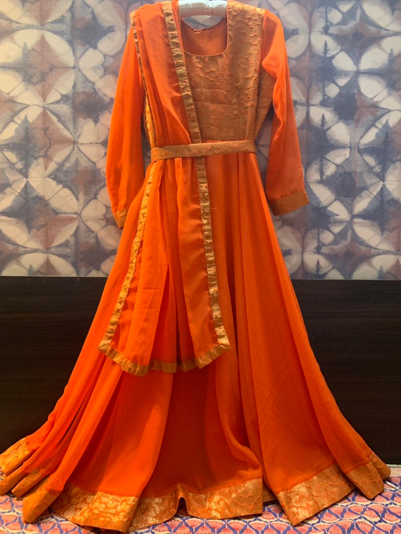 Bollywood Dance Costume Kathak Costume Indian Wedding Etsy