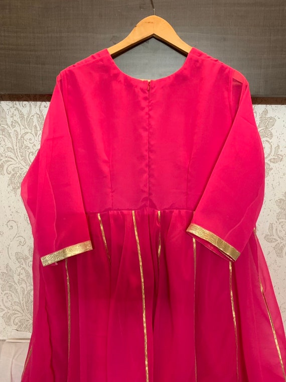 Pink Anarkali Kathak Dress – Indian Dance Costume With Zari - Etsy