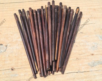 10Pcs Wooden Hair sticks Beadable 6" Solid Wood, Hair Stick Shawl Pin Hair Fork Shawl Stick