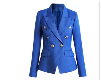 royal blue blazer jacket