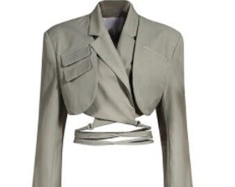 cropped blazer jacket