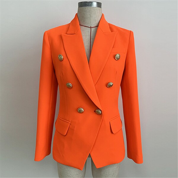 Orange Blazer - Etsy