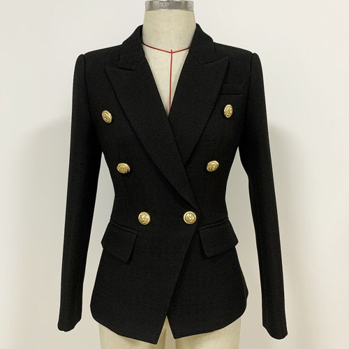 Women's Luxury Fitted Blazer Golden 