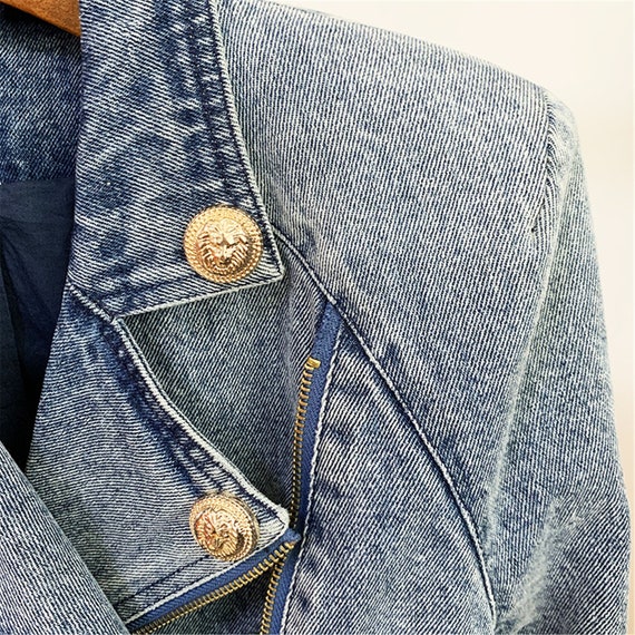 Women's Luxury Denim Golden Buttons 