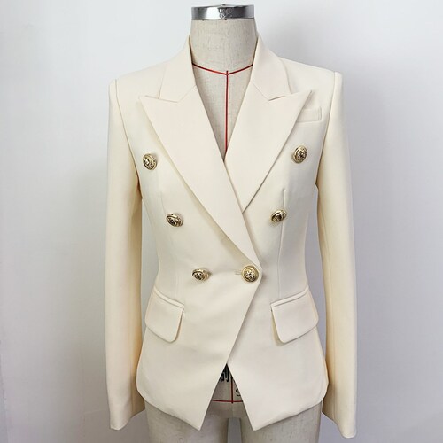 Women's Luxury Fitted Blazer Golden 