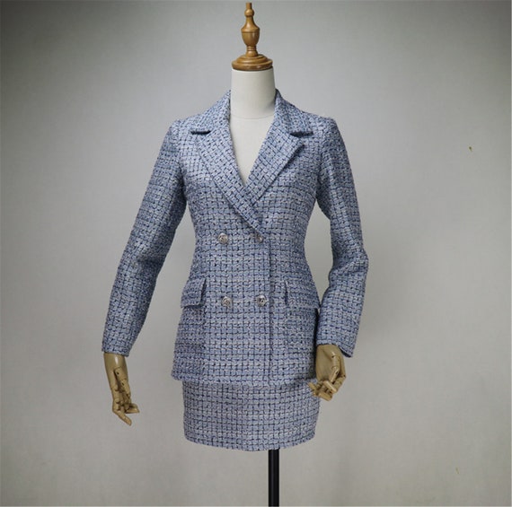 Chanel Baby-blue Tweed Suit