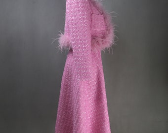 strapless open back dress White Lace Dress With Hot Pink Stain – Sew Anastasia main image 1